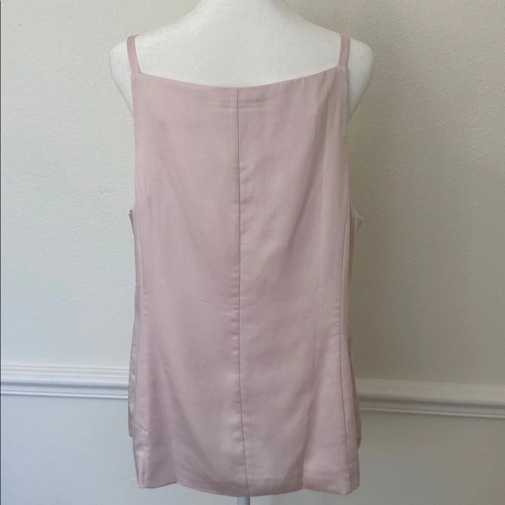 Ann Taylor NWT Light Pink Button-Down High Neck Vest Plus Size - Picture 4 of 5
